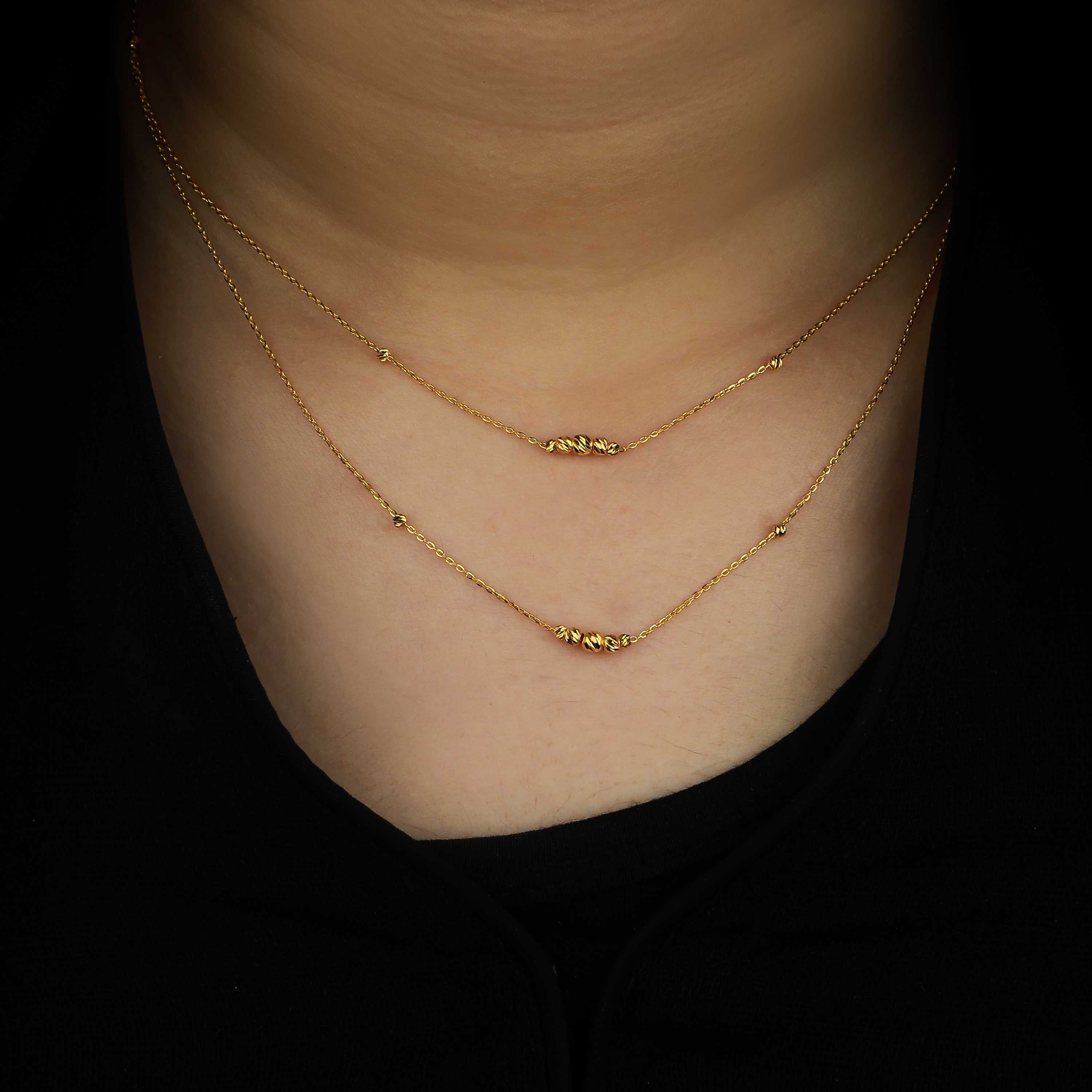 21 karat gold choker, made in Turkey - (H-0784)